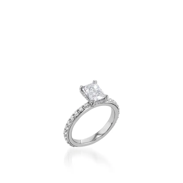 John Atencio Rings Duchess Radiant White Gold Engagement Ring
