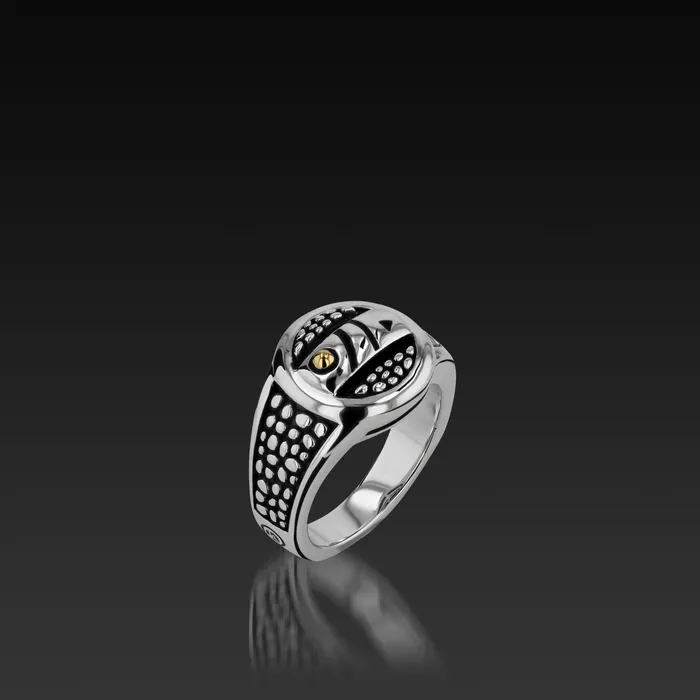 John Atencio Rings Matrix Round Signet Ring