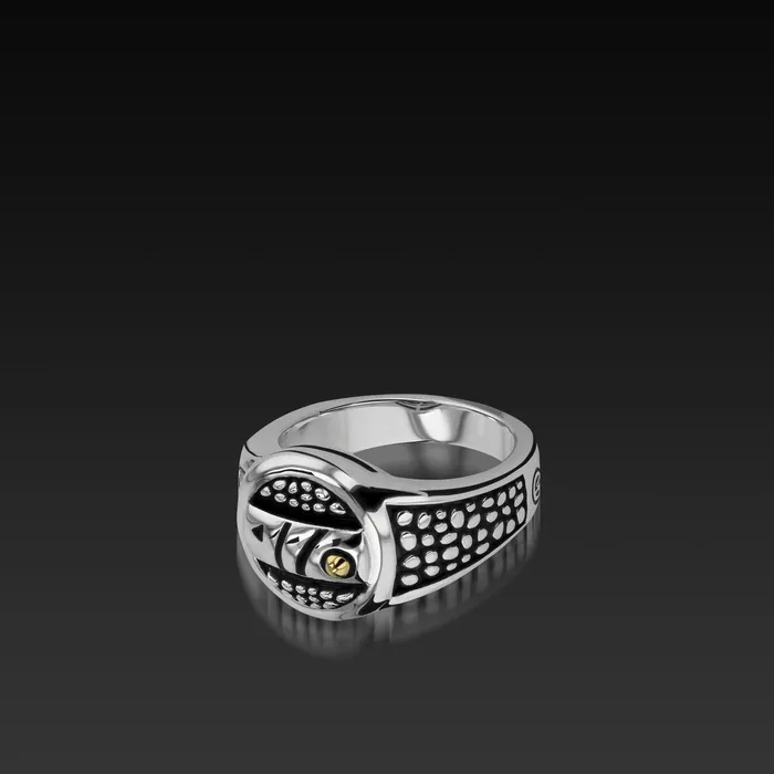John Atencio Rings Matrix Round Signet Ring John Atencio Rings Matrix Round Signet Ring