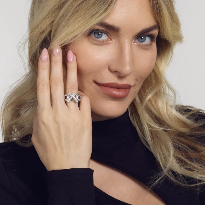 John Atencio Rings Paris XO Pave Ring John Atencio Rings Paris XO Pave Ring