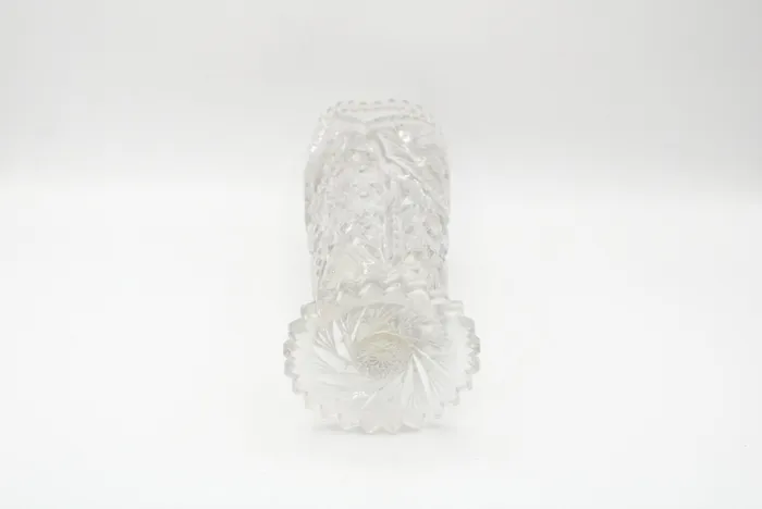 Jubilee Thrift Rings Cut Glass Vase