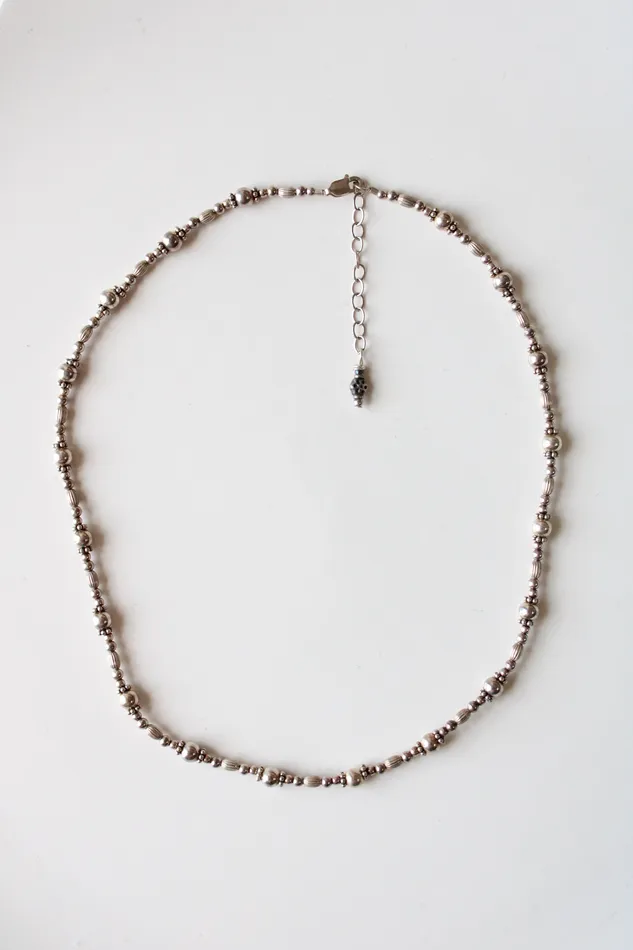 Jubilee Thrift Sterling Silver Beaded Necklace Necklaces