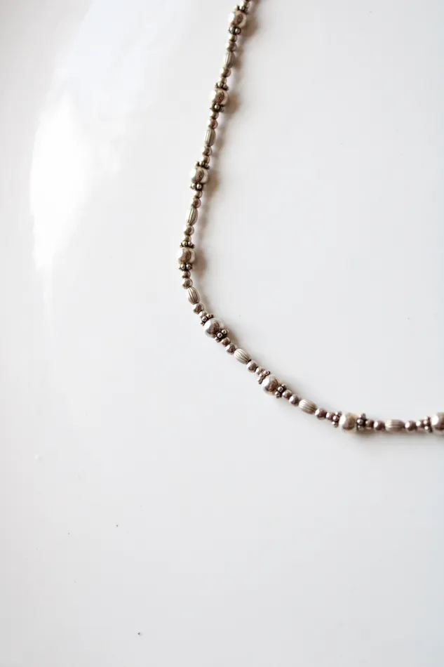 Jubilee Thrift Sterling Silver Beaded Necklace Necklaces