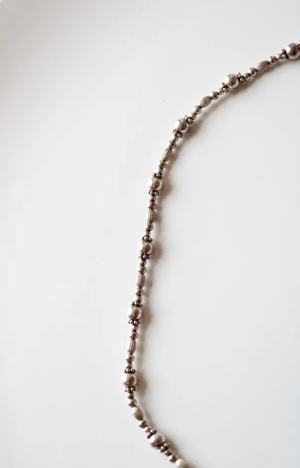 Jubilee Thrift Sterling Silver Beaded Necklace Necklaces
