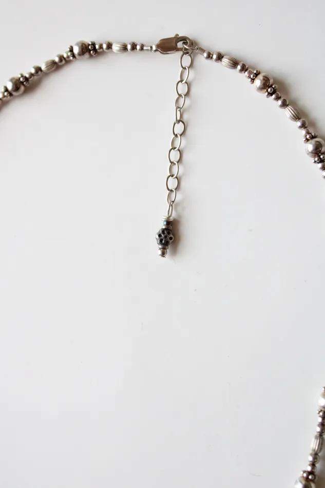 Jubilee Thrift Sterling Silver Beaded Necklace Necklaces