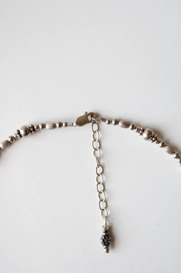 Jubilee Thrift Sterling Silver Beaded Necklace Necklaces