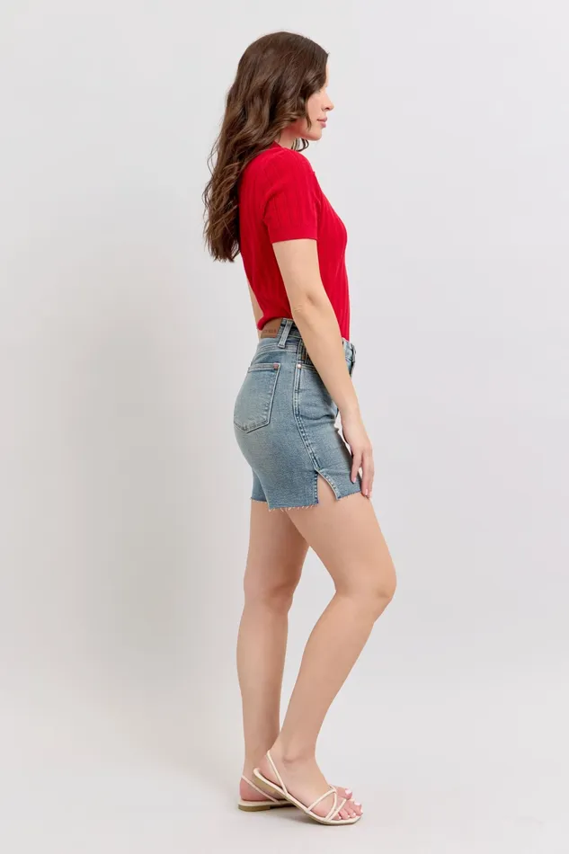 JUDY BLUE Rings JUDY BLUE HIGH WAIST VINTAGE WASH SIDE SLIT SHORTS MEDIUM STONE JUDY BLUE Rings JUDY BLUE HIGH WAIST VINTAGE WASH SIDE SLIT SHORTS MEDIUM STONE