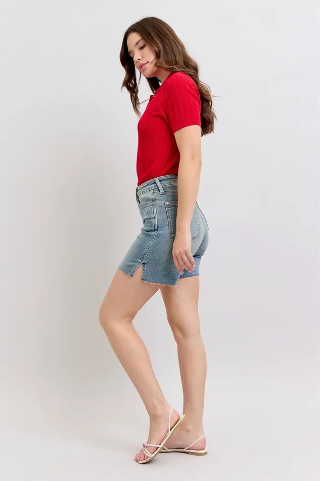 JUDY BLUE Rings JUDY BLUE HIGH WAIST VINTAGE WASH SIDE SLIT SHORTS MEDIUM STONE JUDY BLUE Rings JUDY BLUE HIGH WAIST VINTAGE WASH SIDE SLIT SHORTS MEDIUM STONE