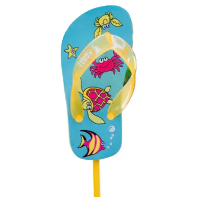 KAKAAKOKASUALS Necklaces Kakaako Kasuals Slippershaped Fly Swatter with Yellow Handle KAKAAKOKASUALS Necklaces Kakaako Kasuals Slippershaped Fly Swatter with Yellow Handle