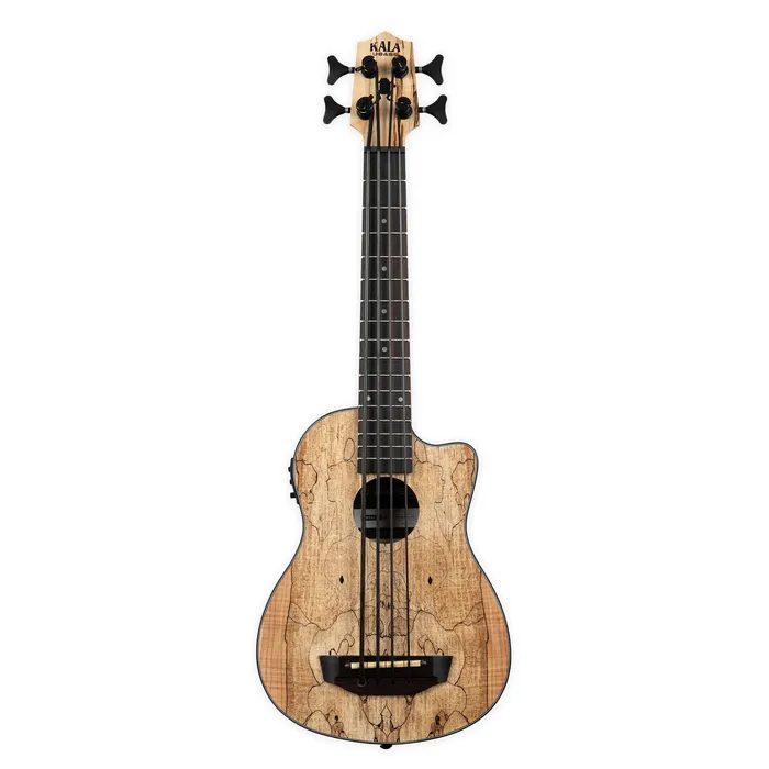 KALABRAND Earrings Kala UBass Spalted Maple AcousticElectric Bass Ukulele