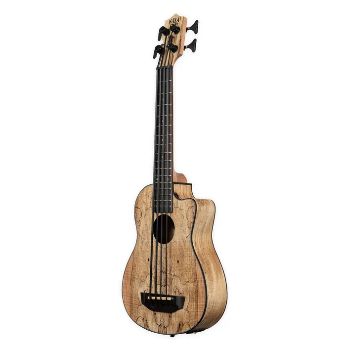 KALABRAND Earrings Kala UBass Spalted Maple AcousticElectric Bass Ukulele