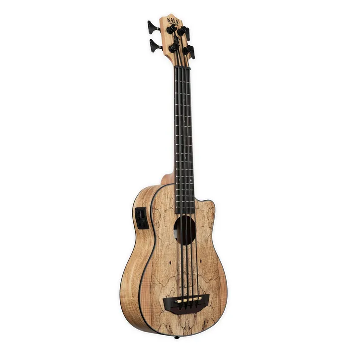 KALABRAND Earrings Kala UBass Spalted Maple AcousticElectric Bass Ukulele