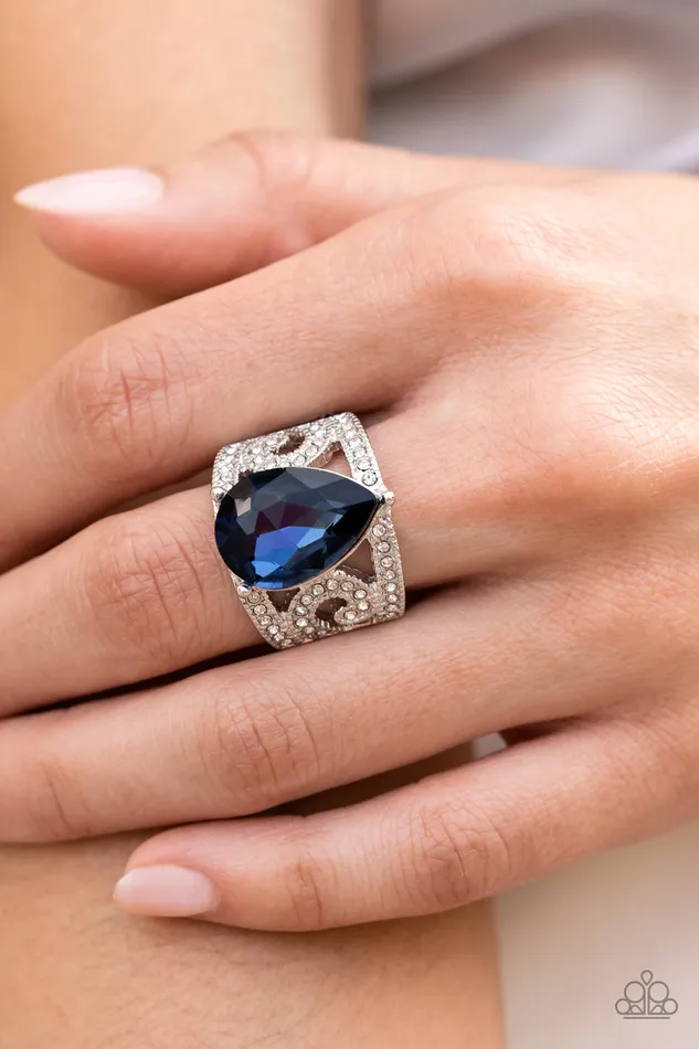 Kinda a Big Deal Blue Paparazzi Accessories Rings