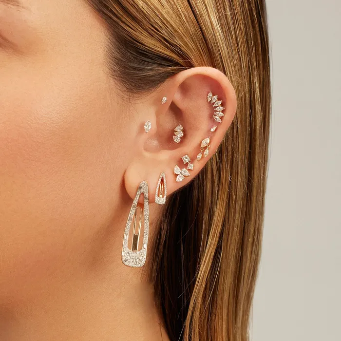 Kismet by Milka Earrings Mini Marquise Piercing