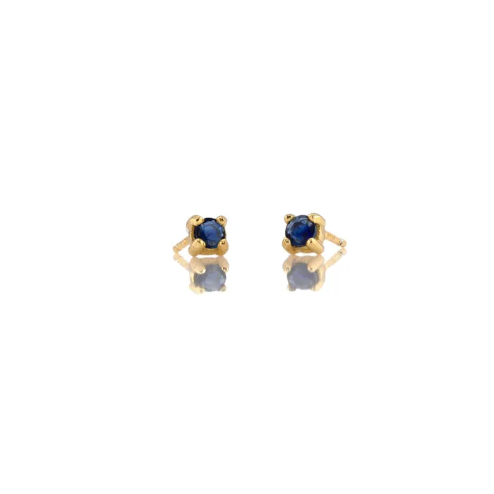 kris nations Sapphire Prong Set Gemstone Stud EarringsSeptember birthstone Earrings kris nations Sapphire Prong Set Gemstone Stud EarringsSeptember birthstone Earrings