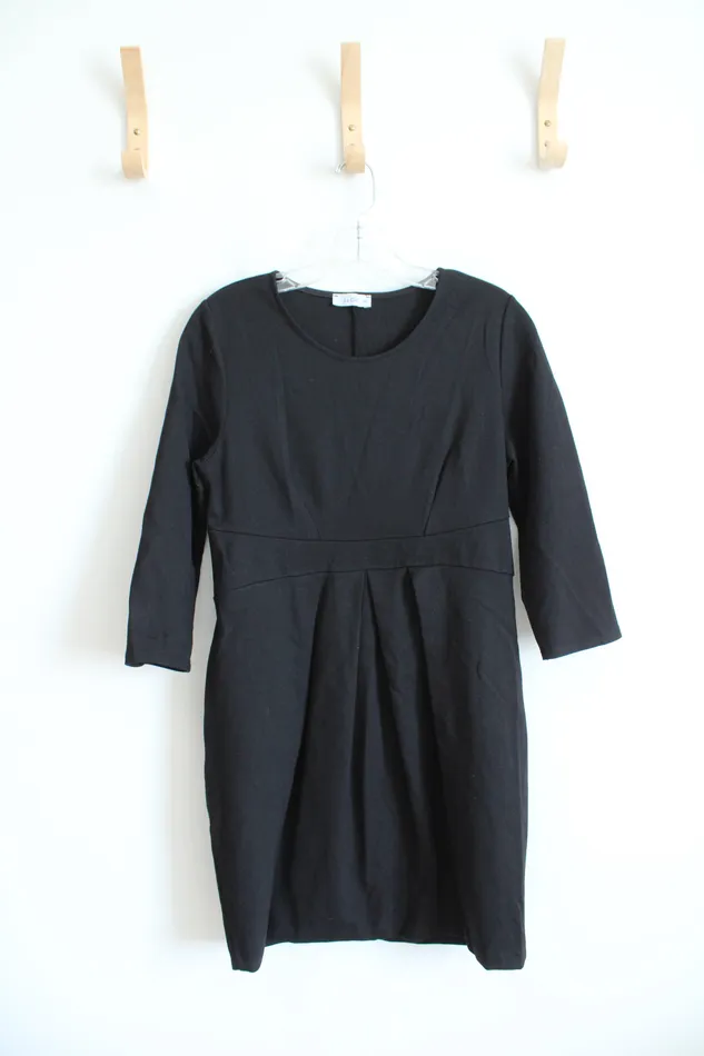 La Clef La Clef Black ThreeQuarter Sleeve Dress M Rings