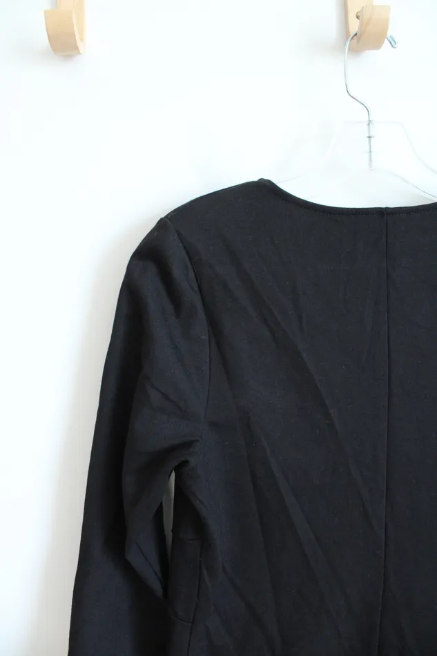 La Clef La Clef Black ThreeQuarter Sleeve Dress M Rings