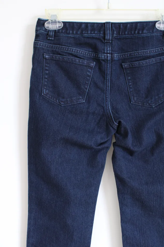 Lands End Earrings Lands End Pencil Leg Dark Wash Jeans 12