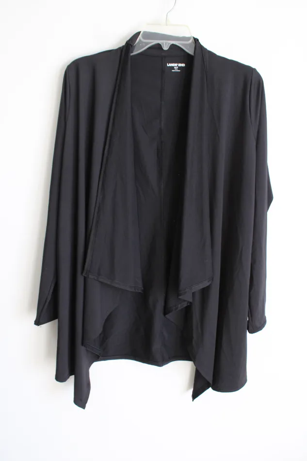 Lands End Rings Lands End Black Cardigan M Petite