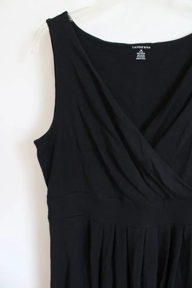 Lands End Rings Lands End Black Cotton Blend Dress M