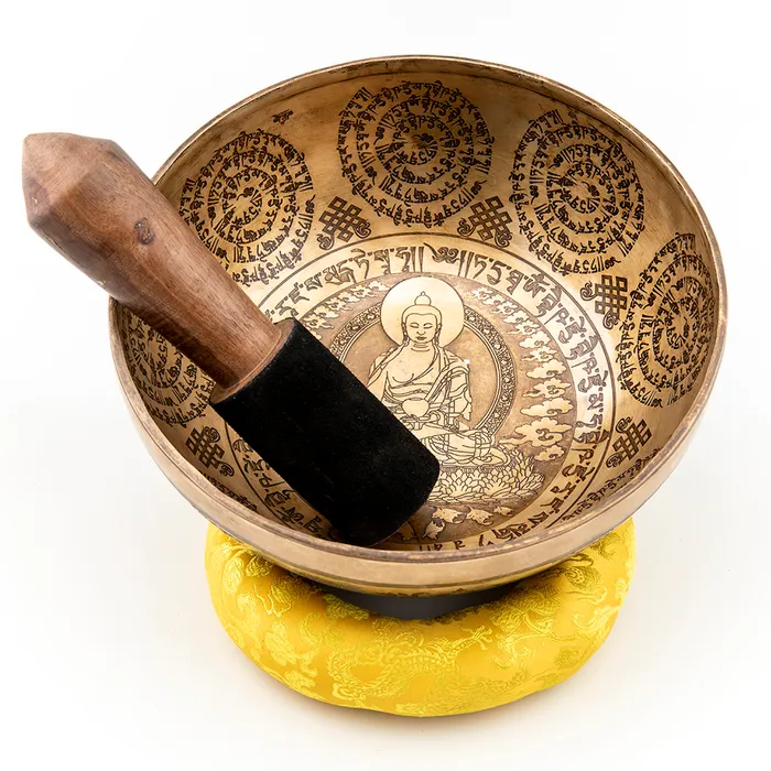 Large Carved Buddha Singing Bowl 9 DharmaCrafts Earrings