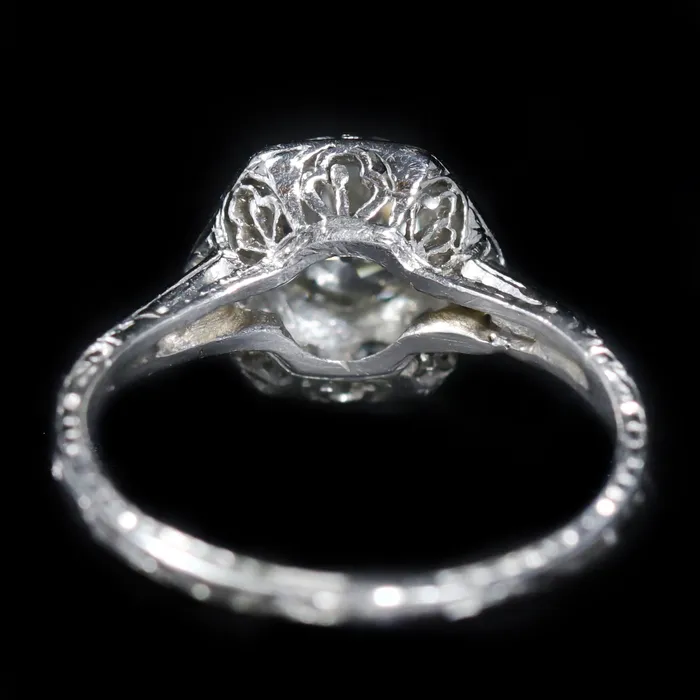 Larry Rayburn Inc Rings Art Deco 065 Carat Old European Cut Diamond Engagement Ring