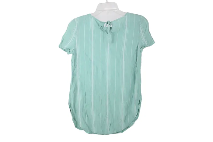 Lauren Conrad Rings Lauren Conrad Blue Striped Blouse XS