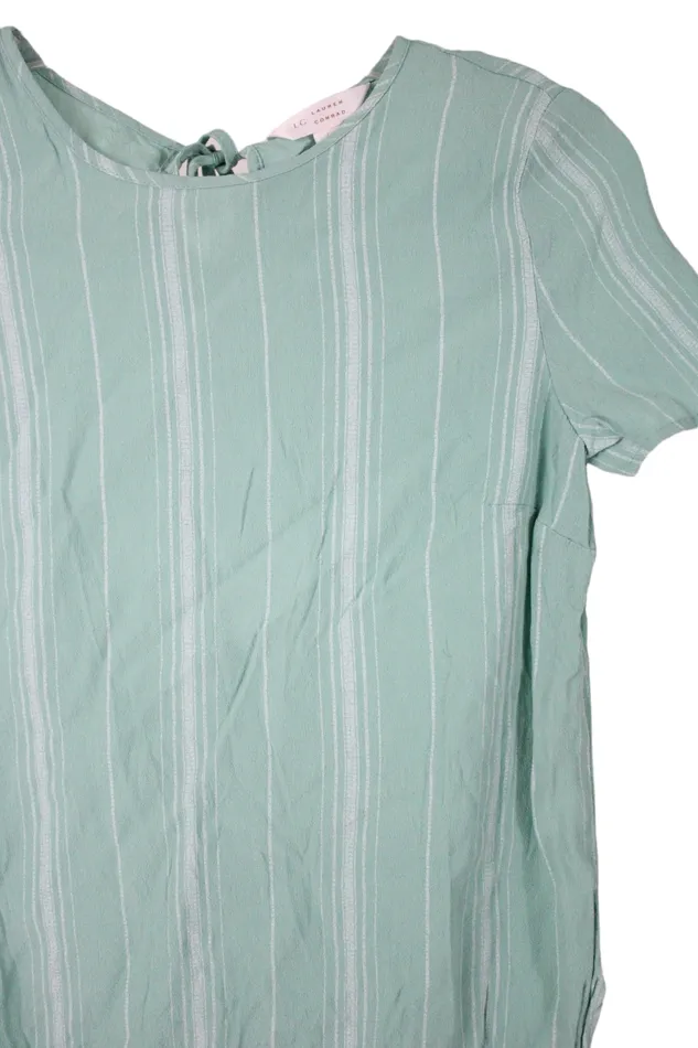 Lauren Conrad Rings Lauren Conrad Blue Striped Blouse XS
