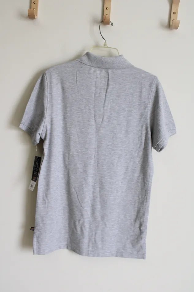 Lee NEW Lee Gray Polo Uniforms Shirt M Earrings