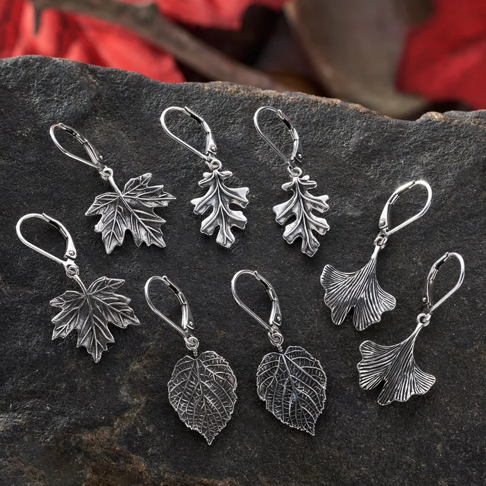 Leverback Vintage Leaf Earrings Bundle Chadds Ford Jewelry Earrings