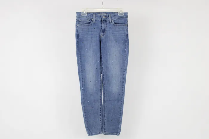 Levis Levis 711 Skinny Bedazzled Front Skinny Jeans 0 Earrings