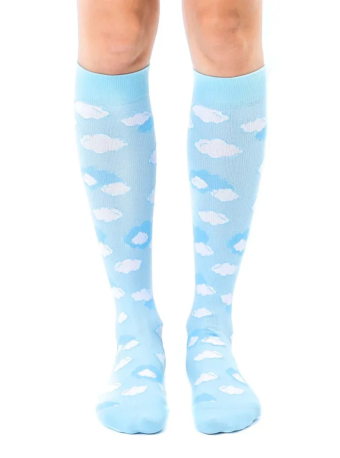 Living Royal Unisex Clouds Compression Socks LIVINGROYAL Earrings