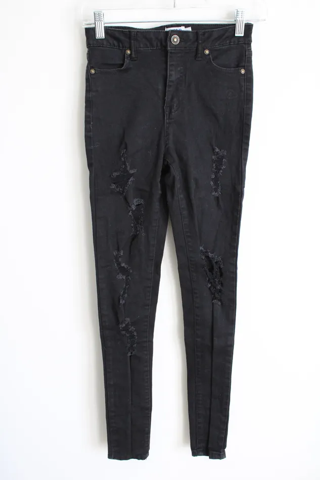 Lolo Rings Lolo Black Distressed Skinny Jeans 1