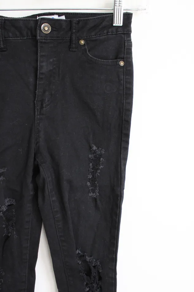 Lolo Rings Lolo Black Distressed Skinny Jeans 1