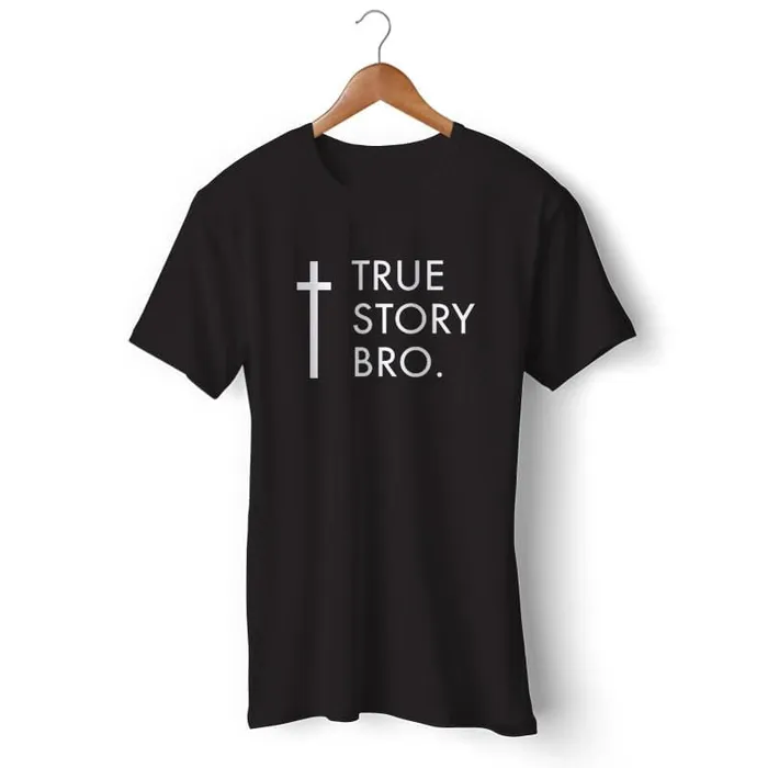 Lords Guidance Earrings Christian TShirt br True Story Bro