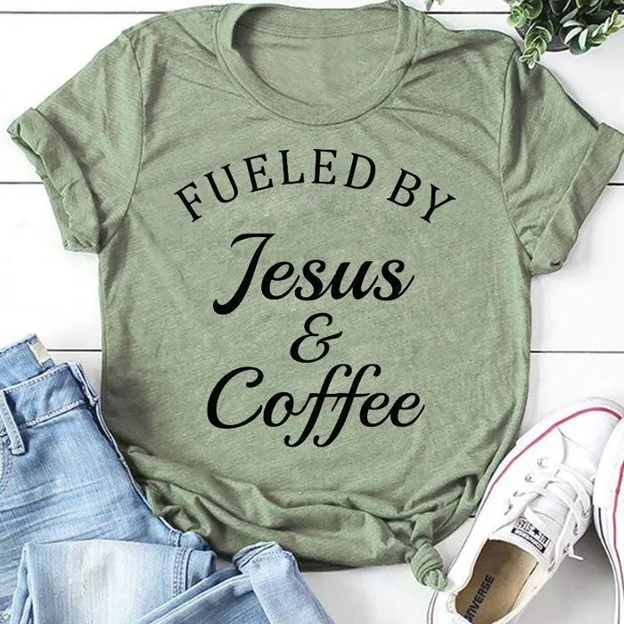 Lords Guidance Necklaces Christian TShirt br Fueled By Jesus And Coffee