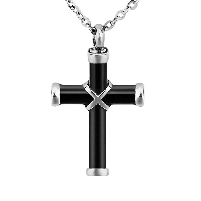 Lords Guidance Necklaces Mens Christian Necklace br Cross Urn