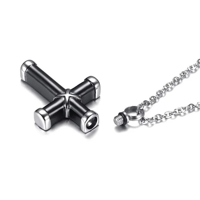Lords Guidance Necklaces Mens Christian Necklace br Cross Urn