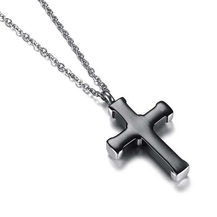 Lords Guidance Necklaces Mens Christian Necklace br Cross Urn