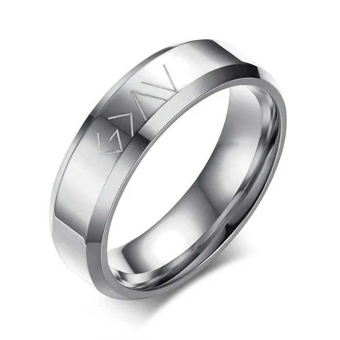 Lords Guidance Rings Christian Ring br Highs and Lows Steel
