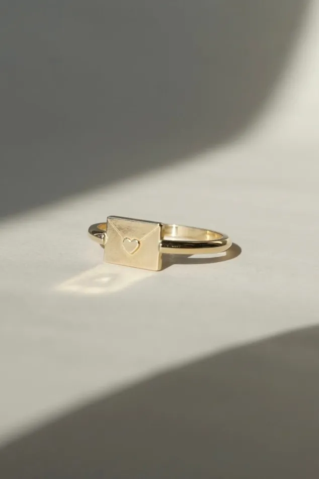 Love Note Charm Ring Sample Size 6 Foe Dear Rings