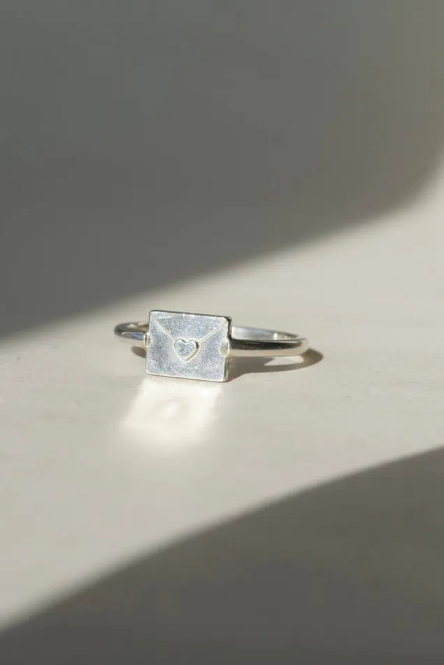 Love Note Charm Ring Sample Size 6 Foe Dear Rings