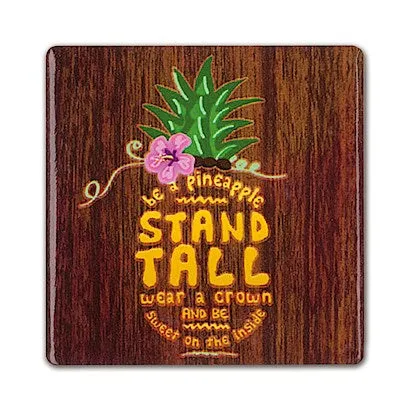 MADDENCORP Necklaces Be a Pineapple Stand Tall Ceramic Refrigerator Magnet