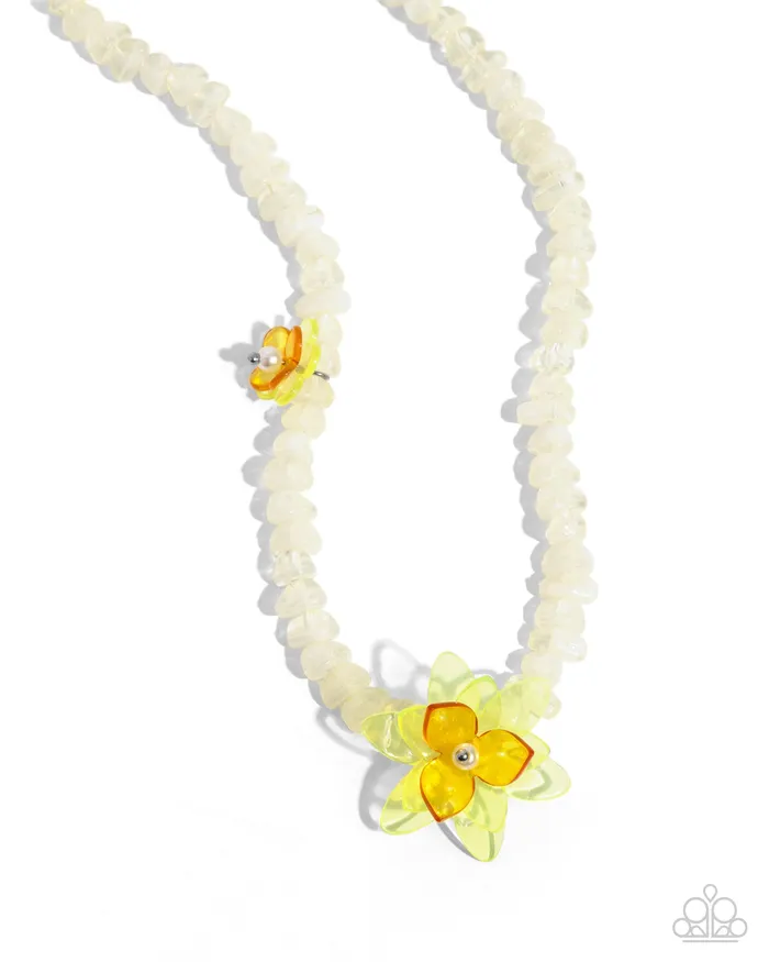 Malibu Master Yellow Paparazzi Accessories Earrings