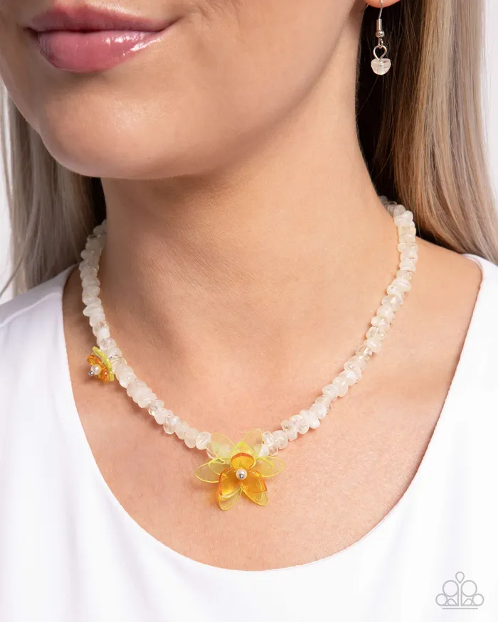 Malibu Master Yellow Paparazzi Accessories Earrings