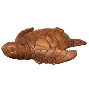 MARUEGERTZ Necklaces Baby Sea Turtle Wooden Figurine