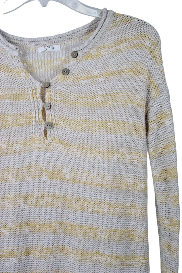 Maurices Earrings Maurices Yellow Striped Sweater XS