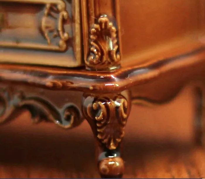 Miniature Chest of Drawers in Brown 124 Scale Dollhouse Miniature Miniatures by NC Necklaces