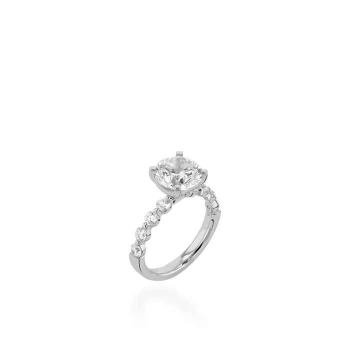 Mira White Gold Engagement Ring John Atencio Rings