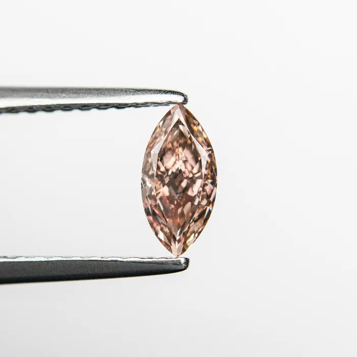 Misfit Diamonds Earrings 035ct 693x337x217mm SI1 Fancy Intense Orangy Pink Marquise Brilliant 2414901